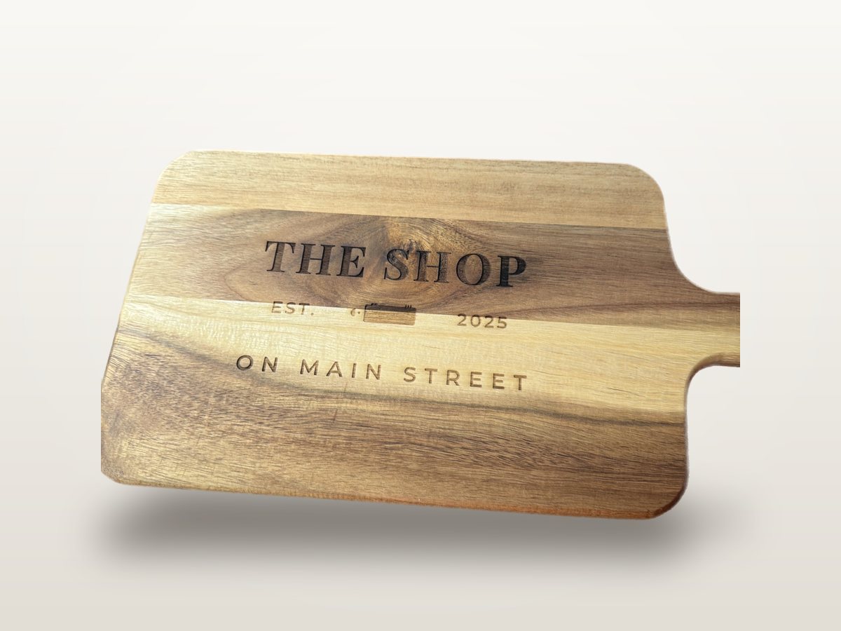 Engraved maple cutting board